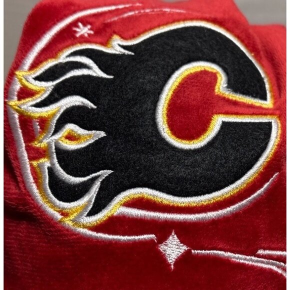 Calgary Flames Santa Hat Red & White Plush HG Brands NHL Hockey - Picture 3 of 9